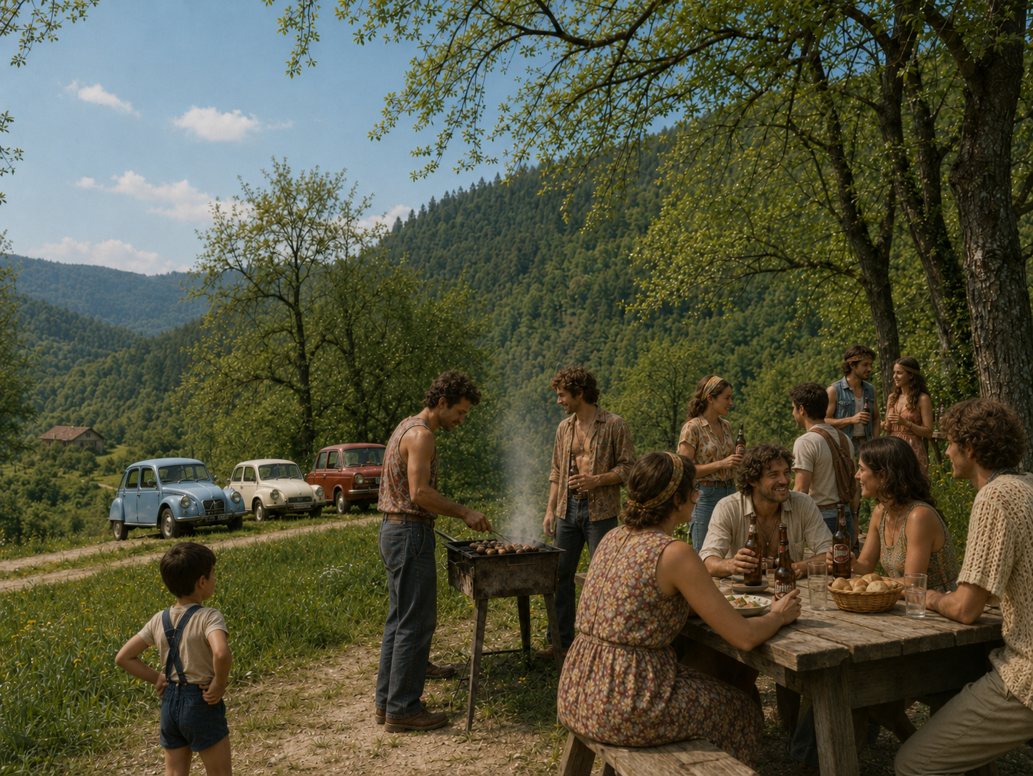 Piknik prvih vikendašev na Dobenu